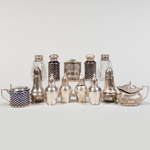 Group of American Silver Condiment Wares