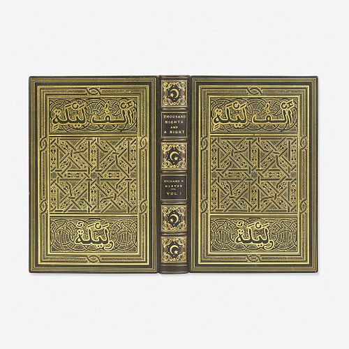 [Fine Bindings] Burton, Richard F. (editor) The Book of the Thousand Nights and a Night: A Plain and Literal Translation of the Arabian Nights Enterta