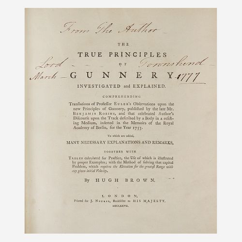 [Military History] Brown, Hugh The True Principles of Gunnery Investigated and Explained...