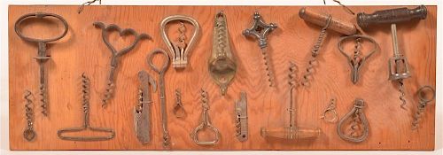 19 Various Antique Cork Screws.