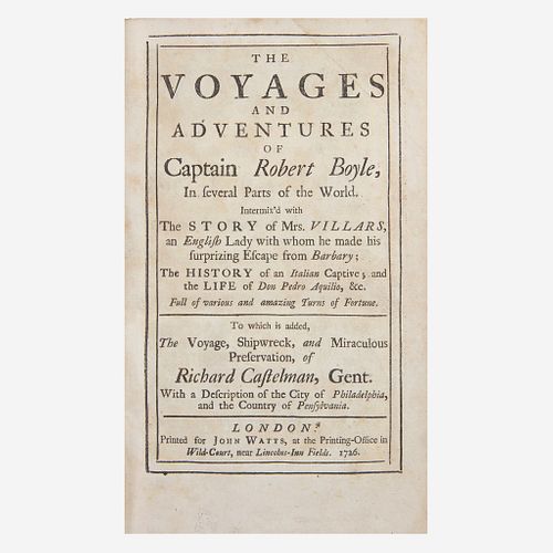 [Travel & Exploration] (Chetwood, William Rufus) The Voyages and Adventures of Captain Robert Boyle, in Several Parts of the World...