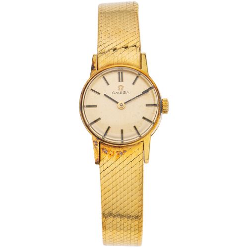 OMEGA VINTAGE LADY WATCH IN 18K YELLOW GOLD Movement: manual. Weight: 30.5 g | RELOJ OMEGA VINTAGE LADY EN ORO AMARILLO 18K  Movimiento: manual. Peso: