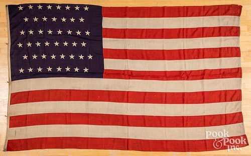 United States forty-seven star wool American flag