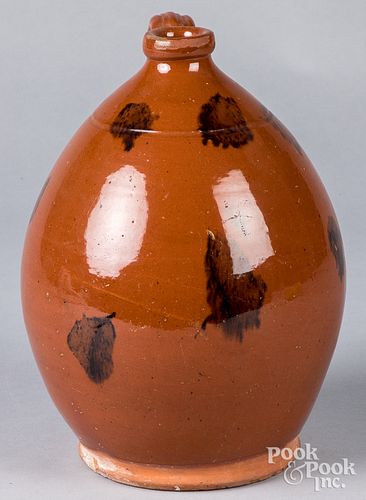 Redware jug, 19th c.
