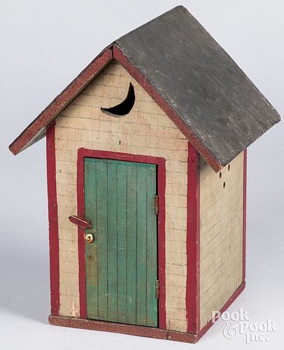 Painted outhouse model, late 19th c.