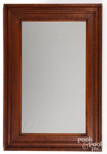 Tiger maple mirror, 19th c.