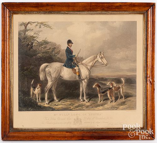 Four early horse lithographs