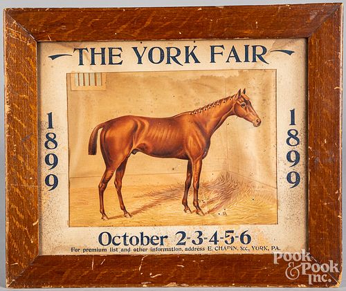 York, Pennsylvania Fair broadside, dated 1899