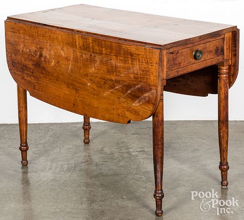 Sheraton applewood Pembroke table, early 19th c.
