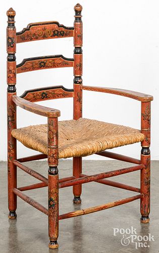Painted child's chair, 19th c.