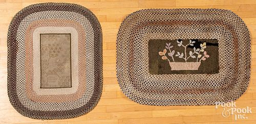 Two braided mats, early 20th c.