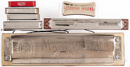 Collection of harmonicas