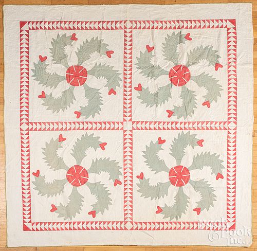 Large Pennsylvania patchwork quilt