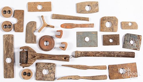 Redware potters tools