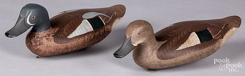 Pair of Jim Pierce carved and painted duck decoys