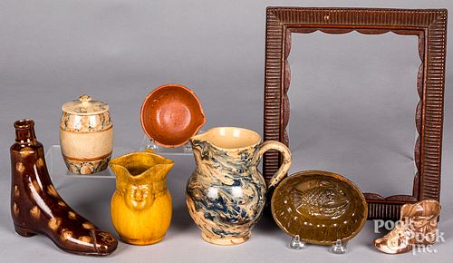 Group of earthenware, 19th c.