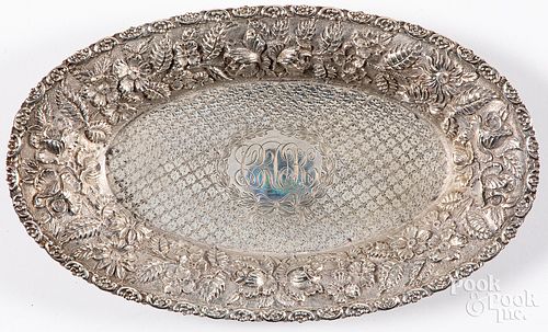 Baltimore sterling silver repousse dish