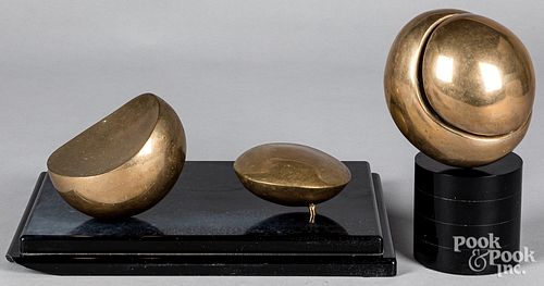 Sylvia Chait, two bronze works