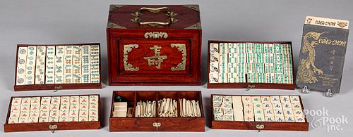 Chinese mahjong set, early 20th c.