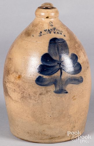 Two-gallon stoneware jug, 19th c.