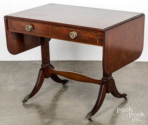 Regency mahogany sofa table, early 19th c.