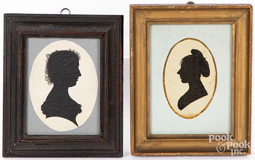 Four silhouettes, 19th c.