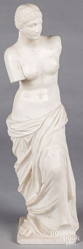 Carved marble Venus de Milo