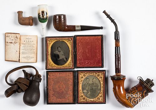 Group of smoking pipes