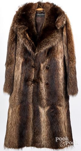 Saks Fifth Avenue Révillon racoon fur coat.