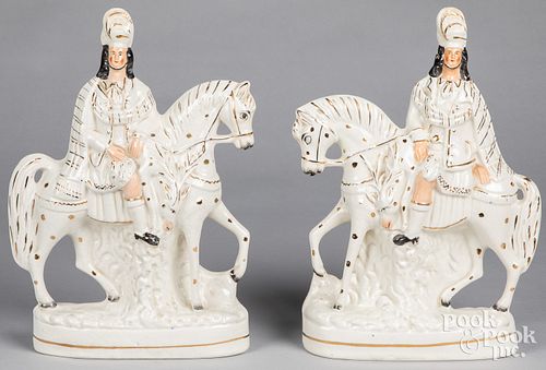 Pair of Staffordshire figures, 19th c.