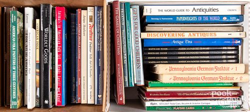 Group of antique reference books.