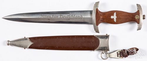 German WWII SA dagger and scabbard