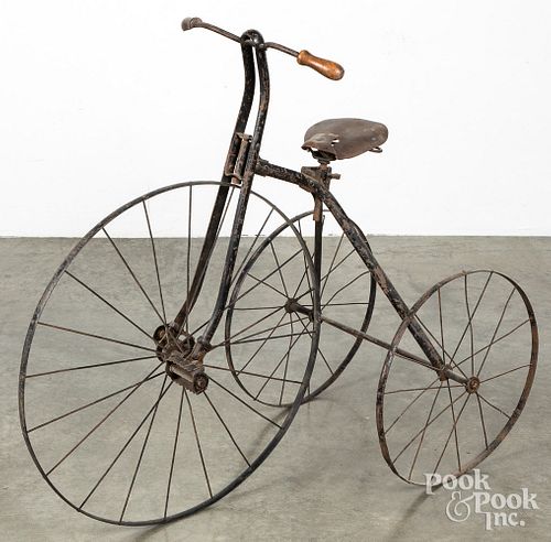 Early child's steel tricycle, early 20th c.