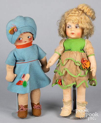Eugenie Poir type cloth doll