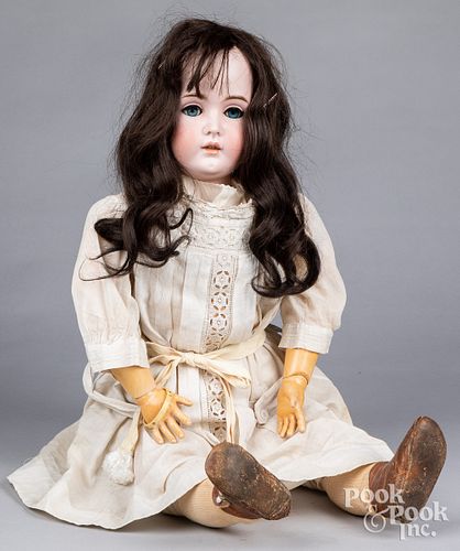 Large German bisque head doll
