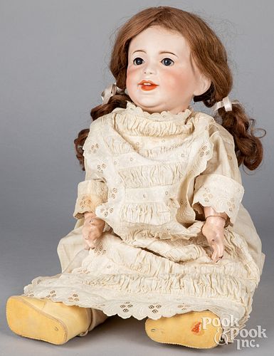 French Jumeau laughing bisque head doll