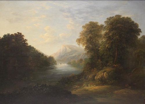 DAWSON, Henry. Oil on Canvas. Landscape.