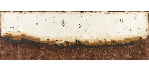 SARAH BROOKE (Australian b. 1987) AN EMBELLISHED GICLEE, "Copper Horizon Long,"