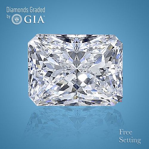 3.01 ct, D/VS1, Radiant cut GIA Graded Diamond. Appraised Value: $155,300 