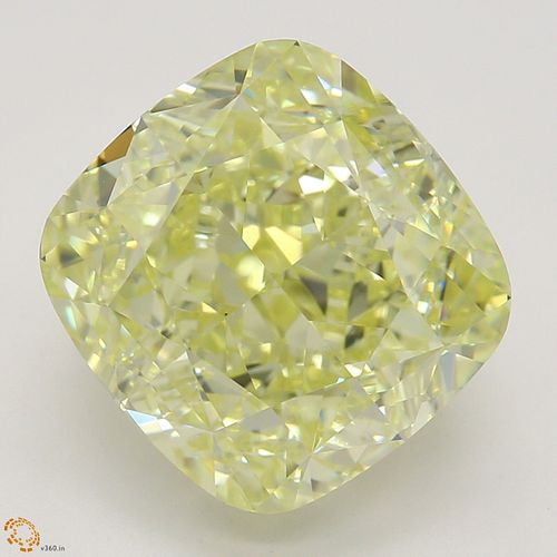 4.52 ct, Natural Fancy Light Yellow Even Color, VS1, Cushion cut Diamond (GIA Graded), Appraised Value: $106,200 