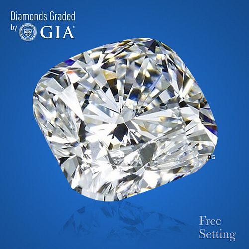 3.01 ct, E/VVS2, Cushion cut GIA Graded Diamond. Appraised Value: $155,300 
