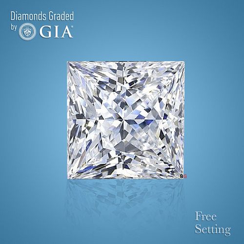 2.08 ct, E/VVS1, Princess cut GIA Graded Diamond. Appraised Value: $74,600 