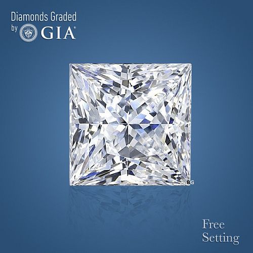 4.01 ct, F/VVS2, Princess cut GIA Graded Diamond. Appraised Value: $296,700 