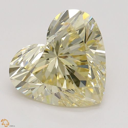 2.19 ct, Natural Fancy Light Brown Yellow Even Color, VVS1, Heart cut Diamond (GIA Graded), Appraised Value: $21,400 