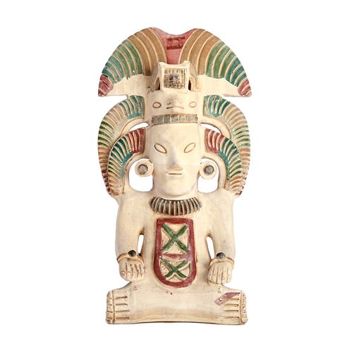 Aztec style terracotta figure mid 20th century