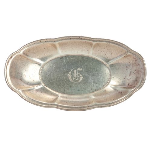 Sterling Silver American Vegetable Dish, initialed