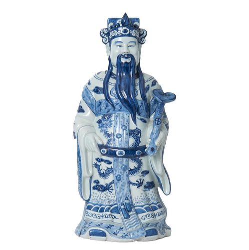Porcelain Chinese Figure of an Immortal