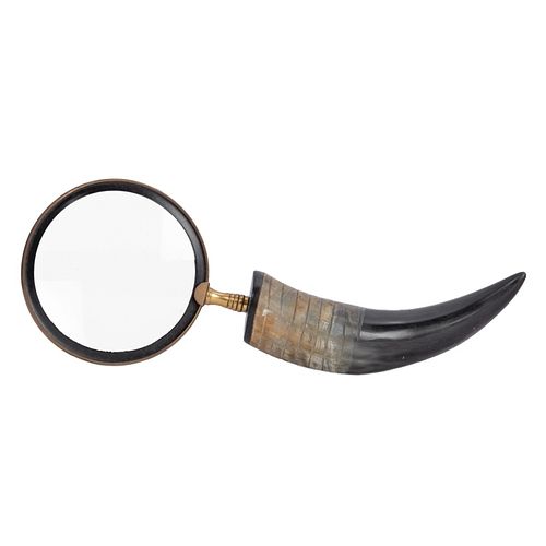 Magnifying Glass with Horn Handle