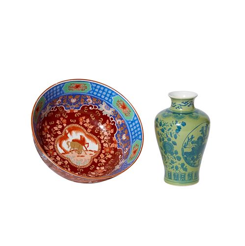 Chinese Porcelain Bowl & Vase