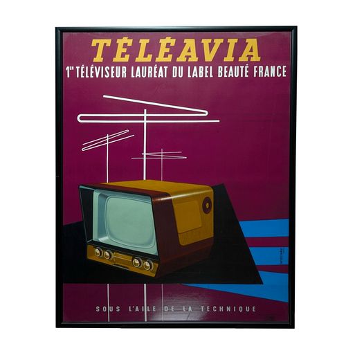 Teleavia Original Vintage Poster